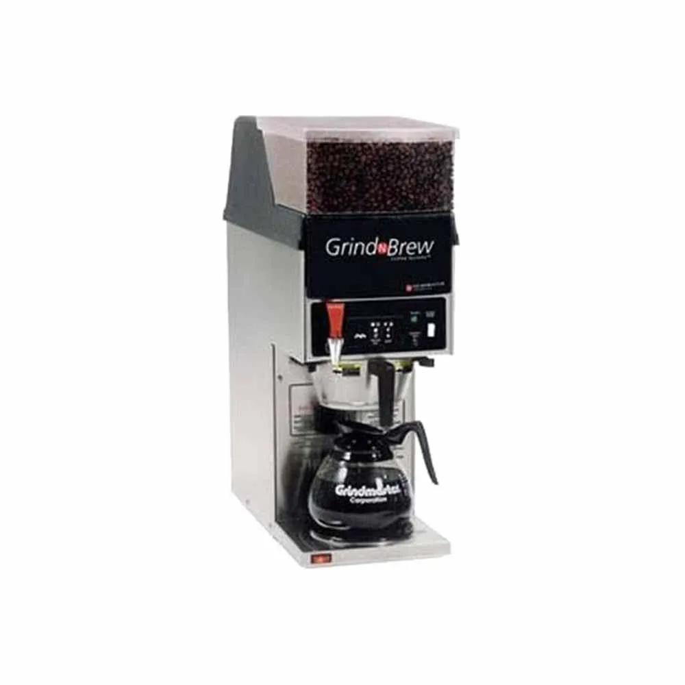 Cafetera Percoladora Para 1 Jarra Con Molino Integrado De Cafe 1,710W 120V Grindmaster GNB-11H