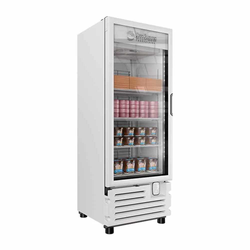 Congelador Vertical Blanco 1 Puerta Cristal Luz Led 24 Pies (1014556) Imbera VFS24 C