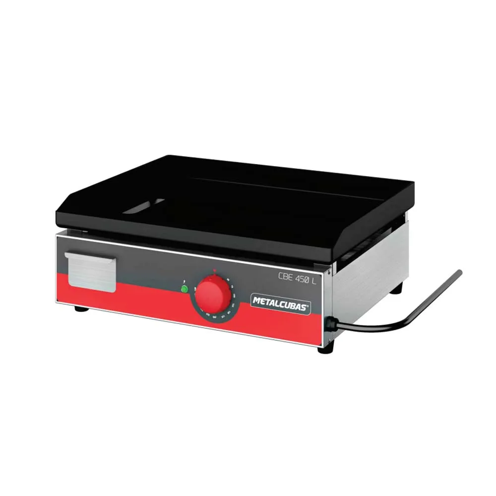 Plancha Electrica Light Acero Inoxidable. Cajon Movil 45X45 Metalcubas CBE450L