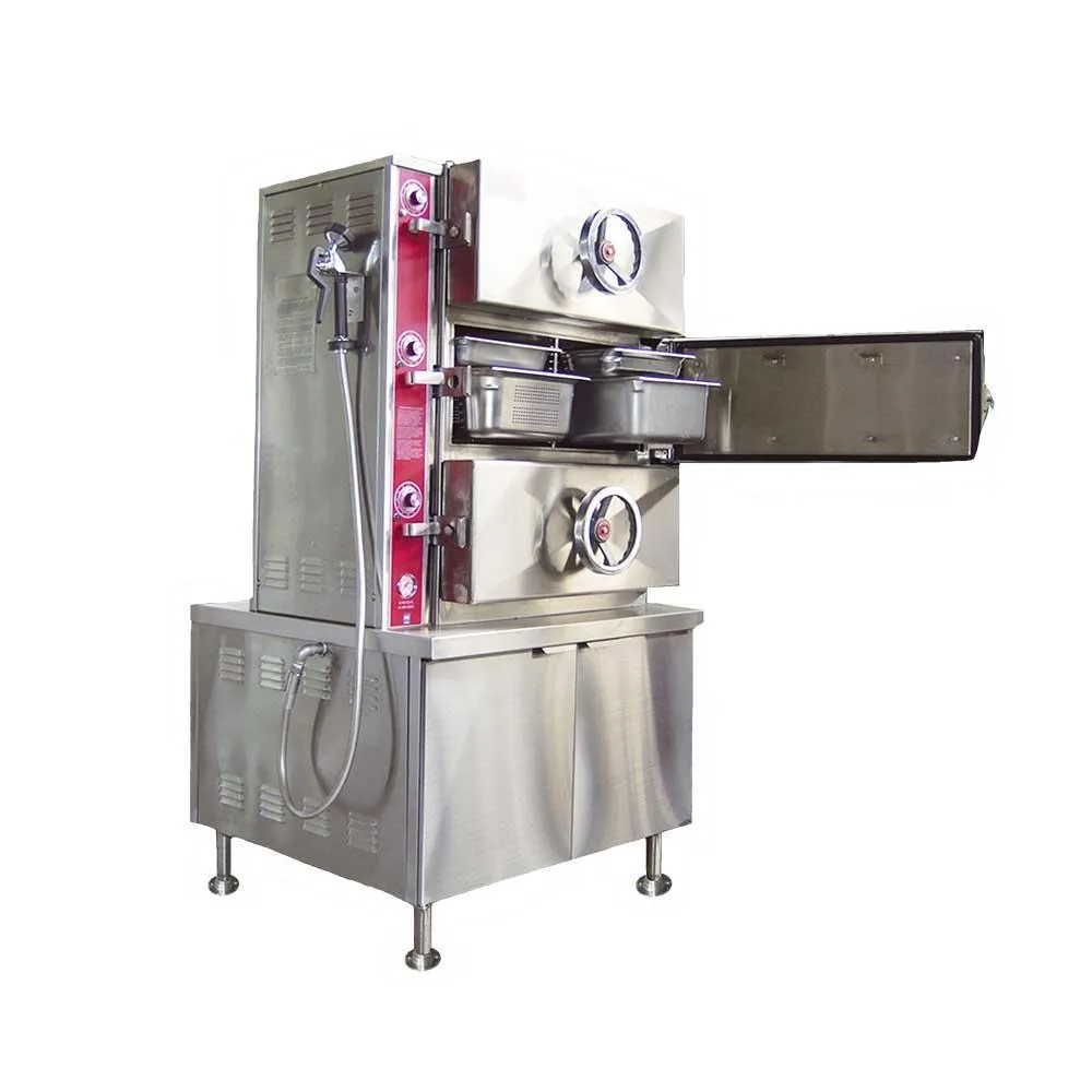 Cocedor Con Generador De Vapor Eléctrico De 3 Compartimientos Tecnodac CE-3