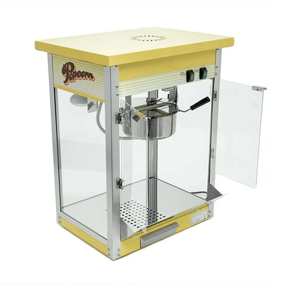 Fabricadora De Palomitas Eléctrica 52 X 40 X 67 Cm De 8 Onzas (250 G) 1.5 Kw 120V Migsa PC-01