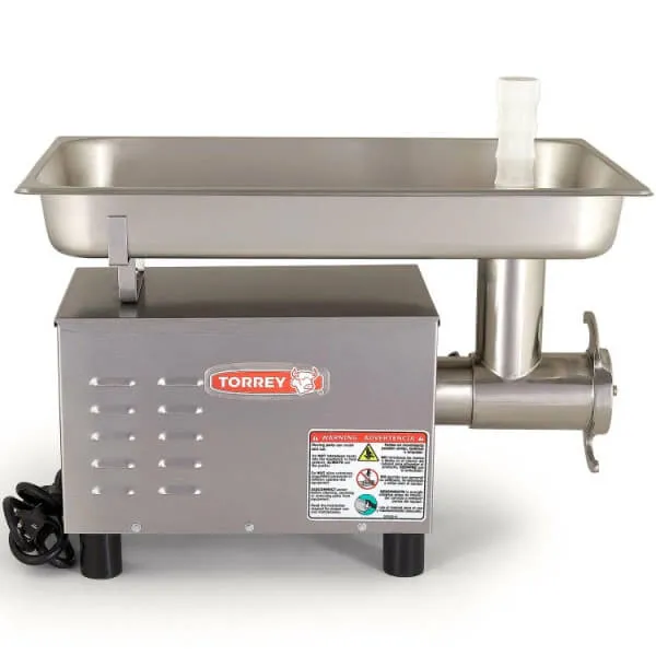 Molino Carne Para Mesa Muy Compacto Acero Inox 3/4HP 110V Torrey FG-12-SS