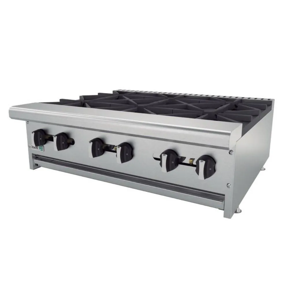 Parrilla a Gas 6 Quemadores Asber AEHP-6-36