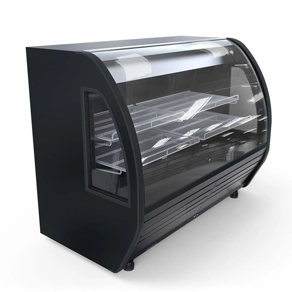 Vitrina Cremera Negra Luz Led 12 Pies (1017332) Imbera BHS20