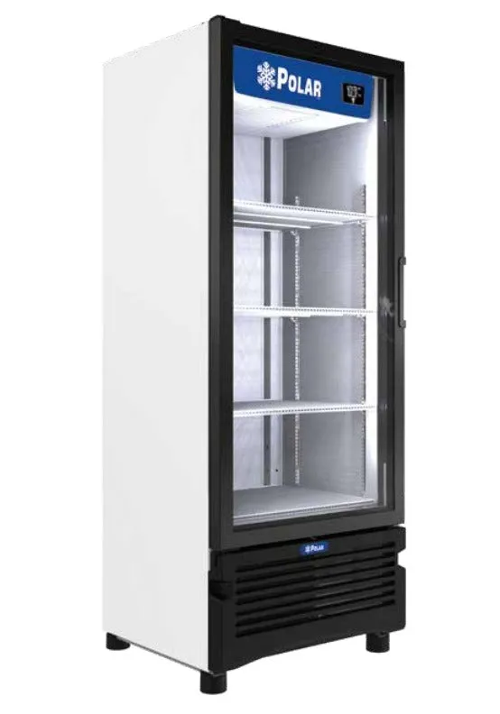Refrigerador Vertical 1 Puerta Cristal 17 Pies Polar PVC17
