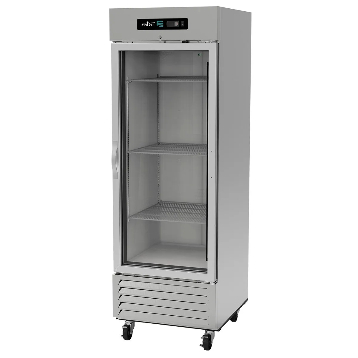 Refrigerador Vertical 1 Puerta Cristal 23 Pies Asber ARR-23-G-H HC