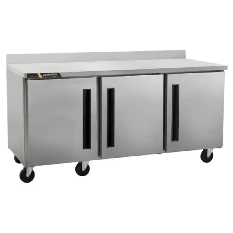 Refrigerador Bajo Barra, Puerta Sólidas, Mesa De Trabajo Centerline CLUC-72R-SD-WT