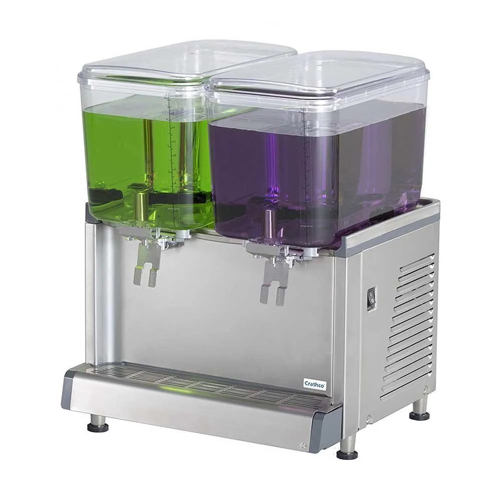 Dispensador De Bebidas Frias 2 Tazones 18Lt C/U 1,020W 120V Crathco CS2D16