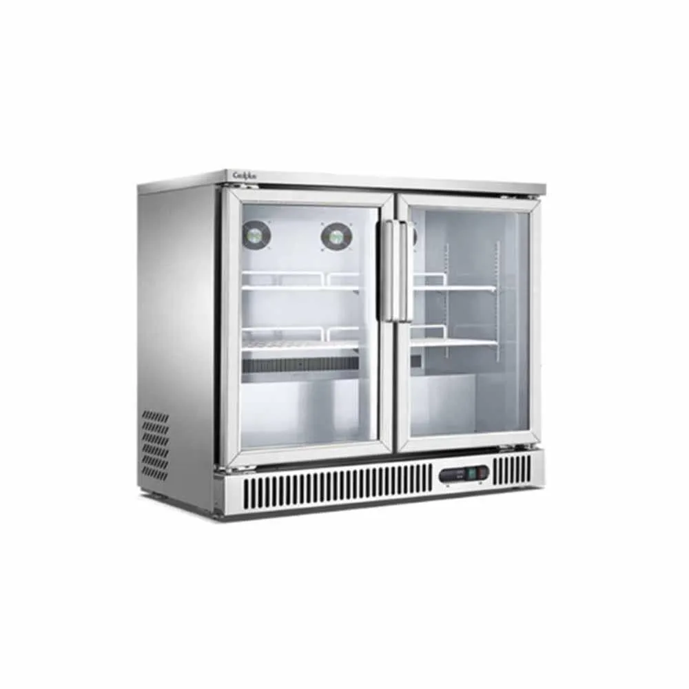 Refrigerador Contrabarra 2 Puertas De Cristal 250 L 110V Migsa SG250