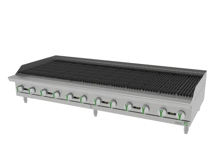 Asadores Radiantes - Emerald Line a Gas Natural 12 Quemadores Asber AERB 72 EM NG