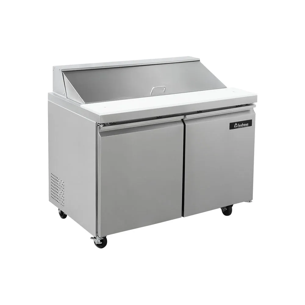 Mesa Para Ensaladas 2 Puertas 13 Pies Icehaus ME-2P-SS-01