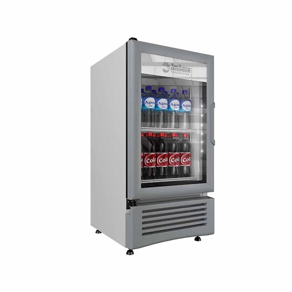 RefrigeradorVertical 1 Puerta Cristal Luz Led 4 Pies (1024353) Imbera VL40D