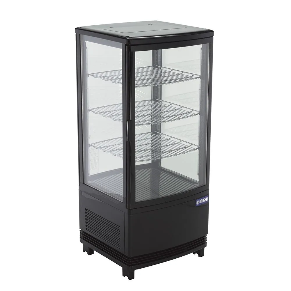 Refrigerador De Exhibicion Panoramico Cristal Curvo 86 L 180W 110V Migsa RT-78L 2R