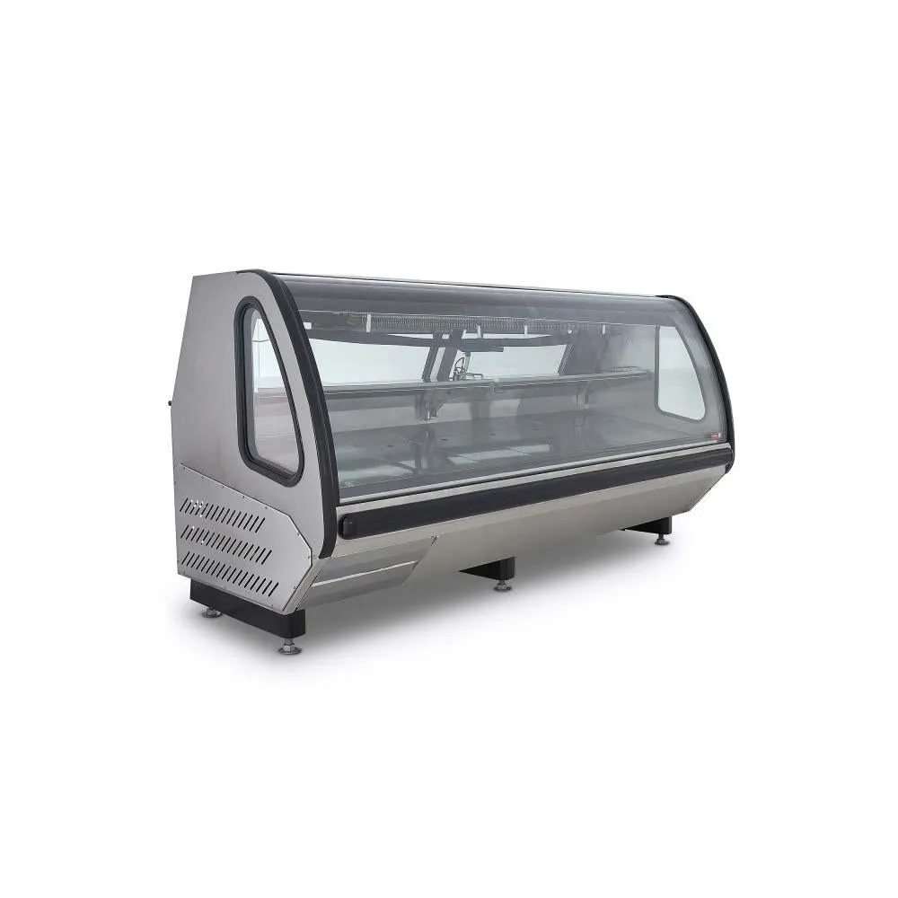 Vitrina Carnicera Autocontenida Acero Inox 250cm Torrey VCA250 AI