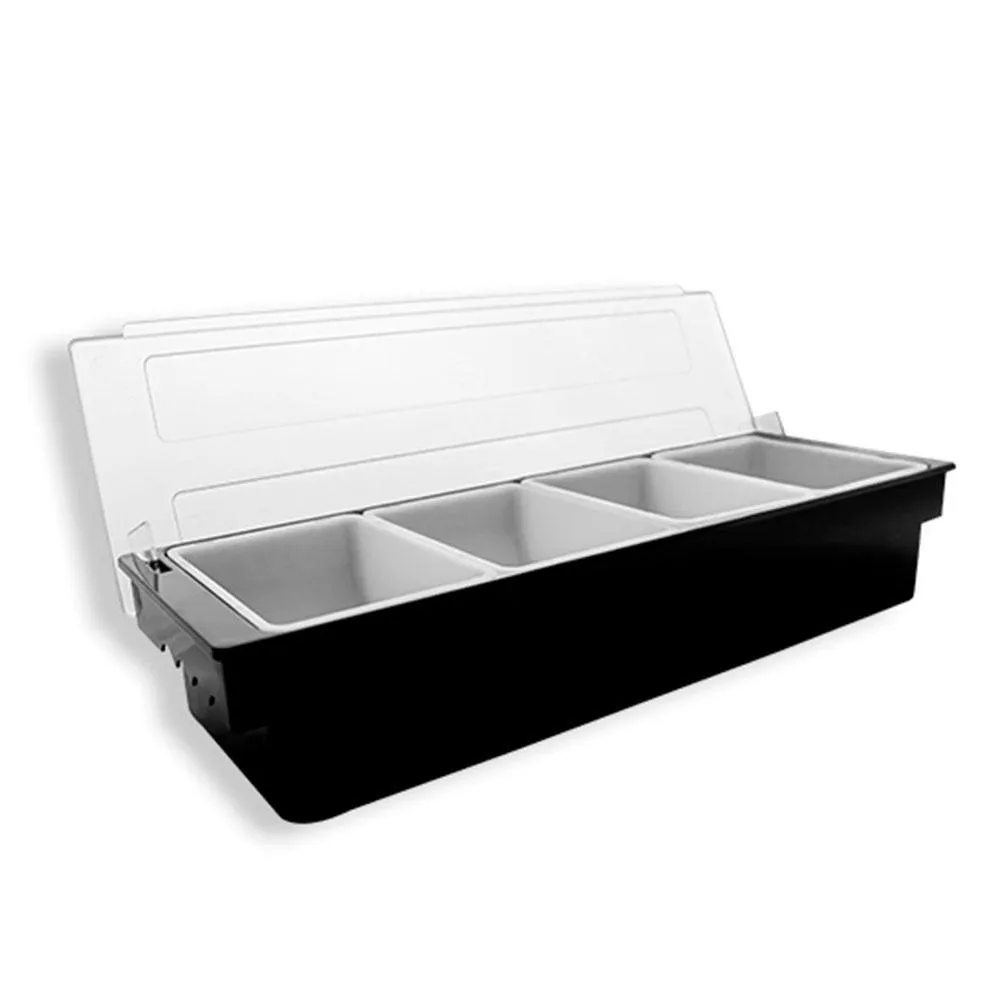 Caja Condimentos 4 Compartimientos Tapa Caledonia CACO-4