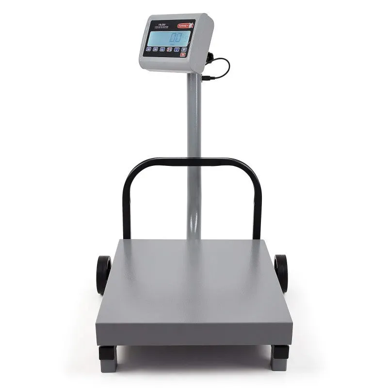 Bascula con Plataforma de Recibo Movil Uso Rudo, Pesa Kilos y Libras 250Kg Torrey FS250