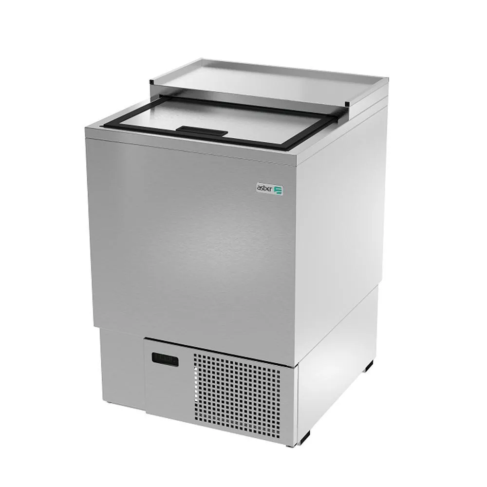 Glass Froster Acero Inox 1 Puerta 96 Tarros (10 oz.) Asber AGF-24-S HC