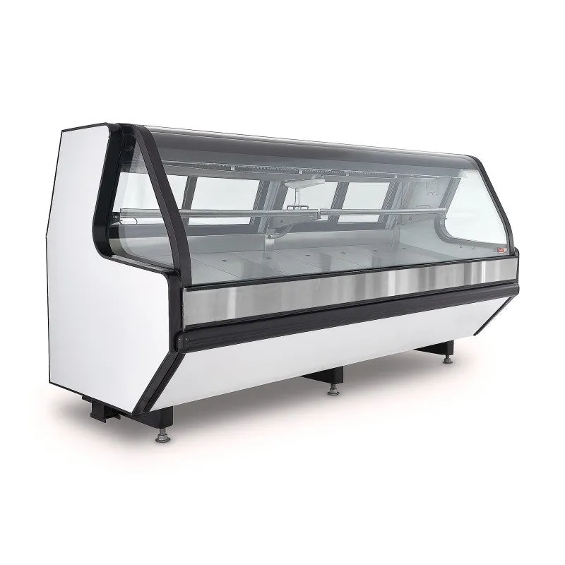Vitrina Carnicera Tramo Exhibidor Acero Inox 250cm Torrey TEC250-AI