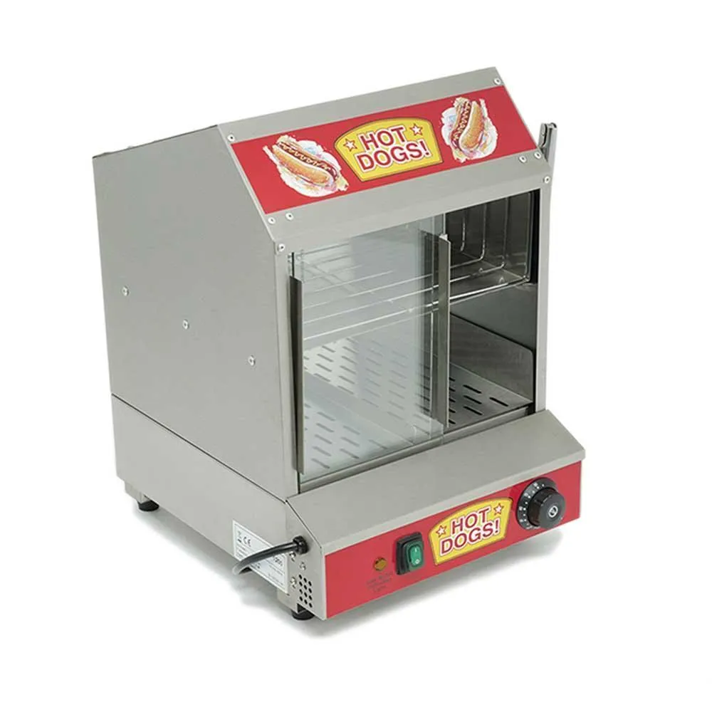 Cocedor De Salchichas Y Calentador De Pan A Vapor Tipo Casita 1,200W 120V Migsa HD-1200