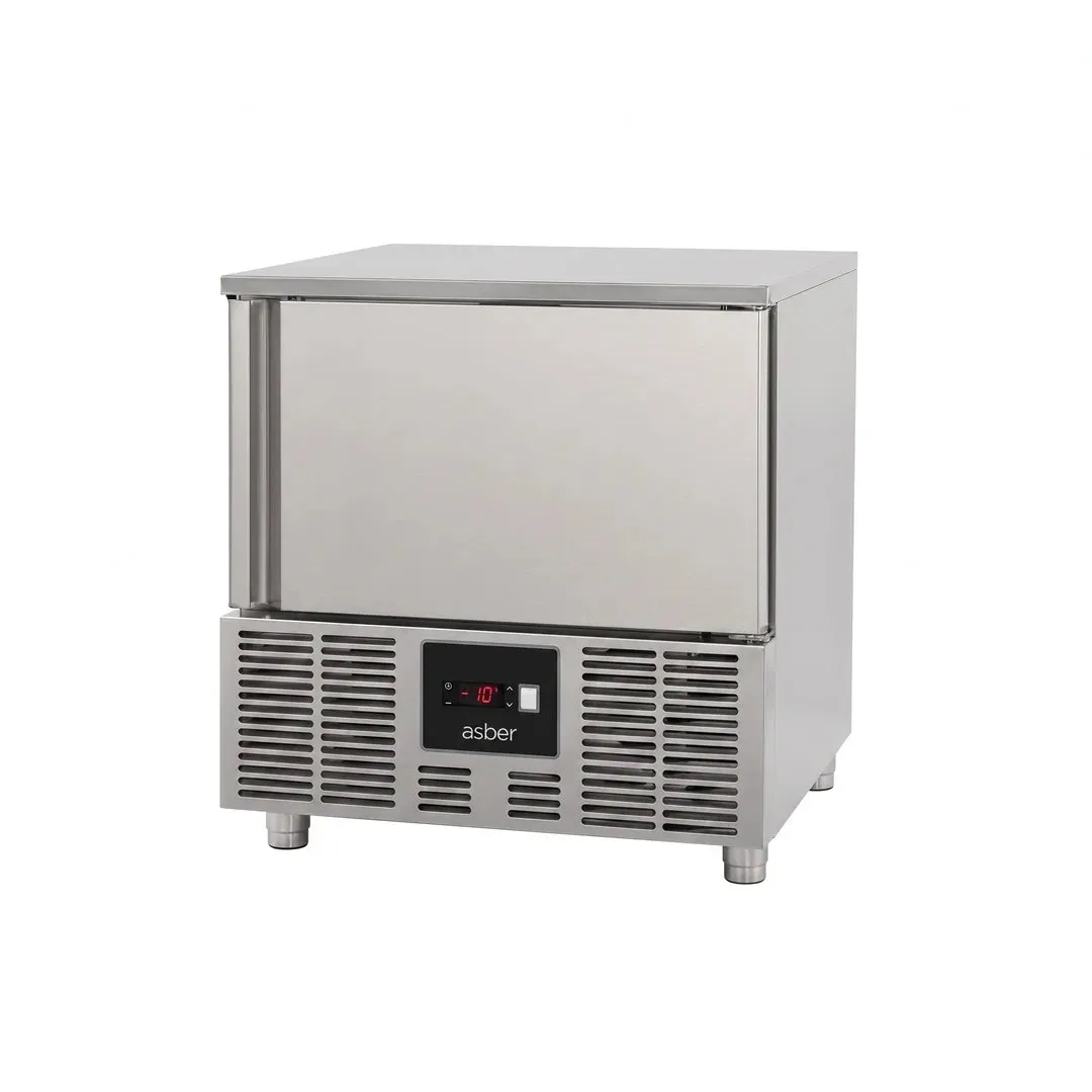 Abatidor Temperatura 5 Guías Refrigeración 18kg/ciclo Congelación 10 Kg/ciclo Asber BBC-05