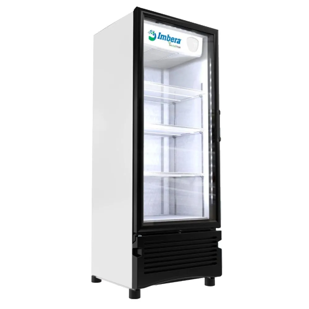 Refrigerador Vertical 1 Puerta Cristal Luz Led 17 Pies (1025173) Imbera VR17 D