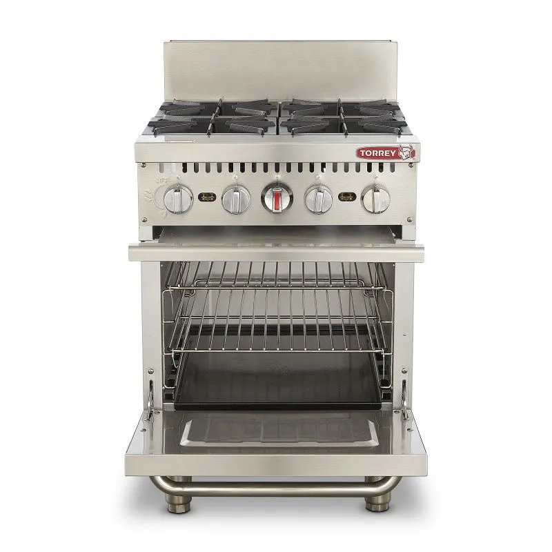 Estufa Gas 4 Quemadores con Horno Torrey EST-4QHG