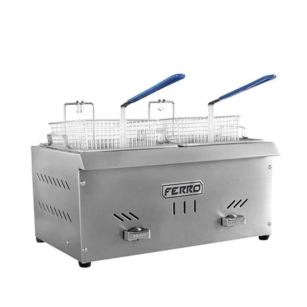Freidor Petit Doble 6 L Acero Inoxidable Ferro 16181002