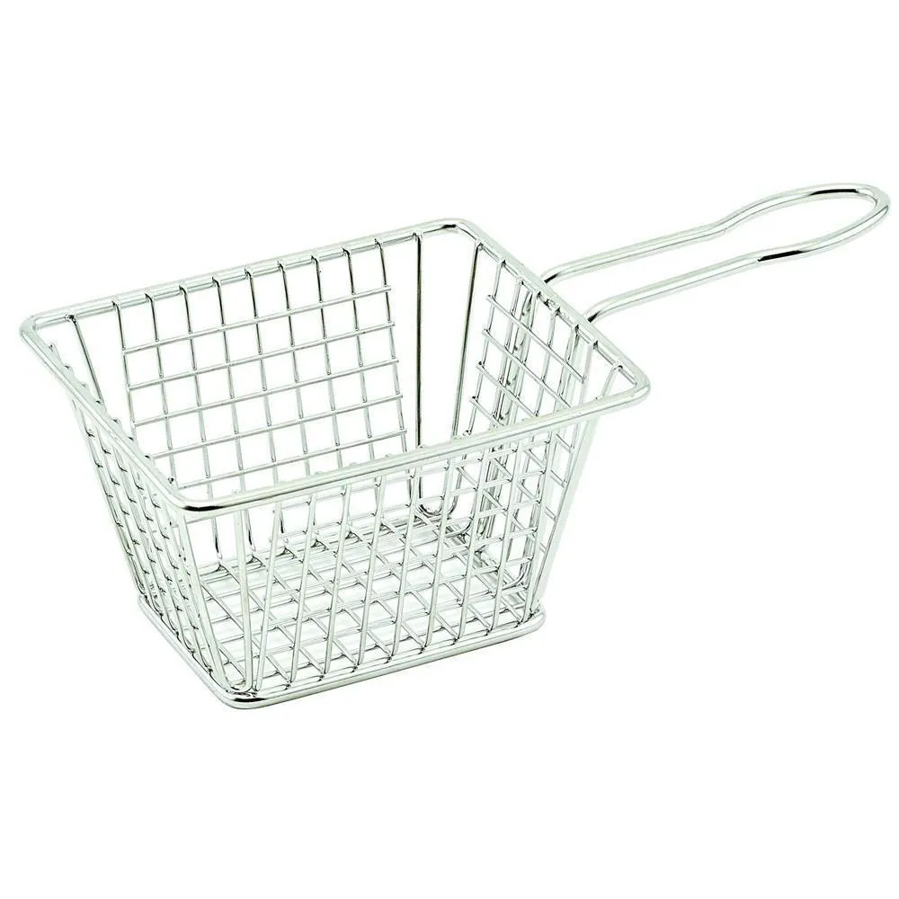 Canastilla Mini Rectangular Inoxidable 12x12x10 cm Winco FBM-544T