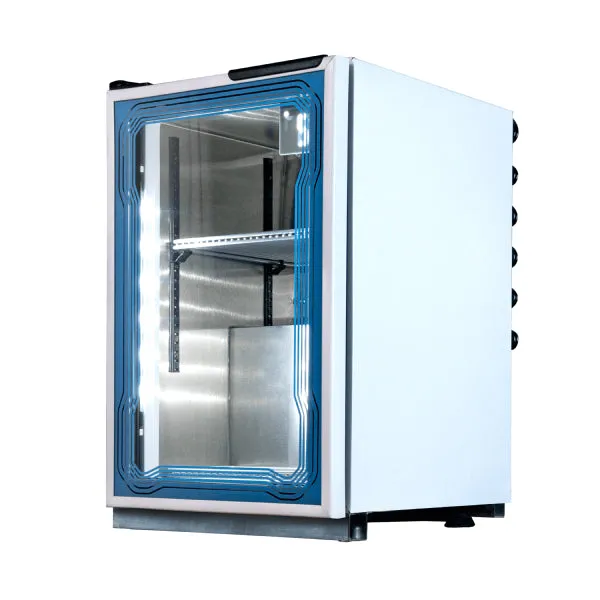 Refrigerador Médico Vertical Blanco Luz Led sin Cerradura 1 Pie (1023588) Imbera VMC01-M1 SC