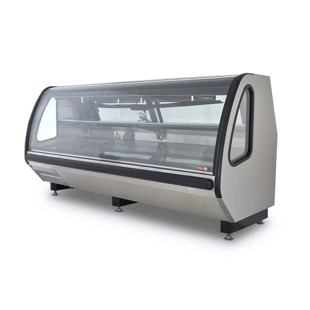 Vitrina Carnicera Autocontenida Acero Inox 200cm Torrey VCA200 AI