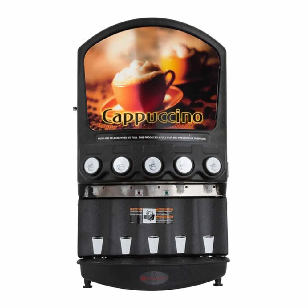 Cafetera Para Polvos 5 Tolvas 5 Sabores 2.5 Kg. 1,400W 120V Grindmaster PIC-5