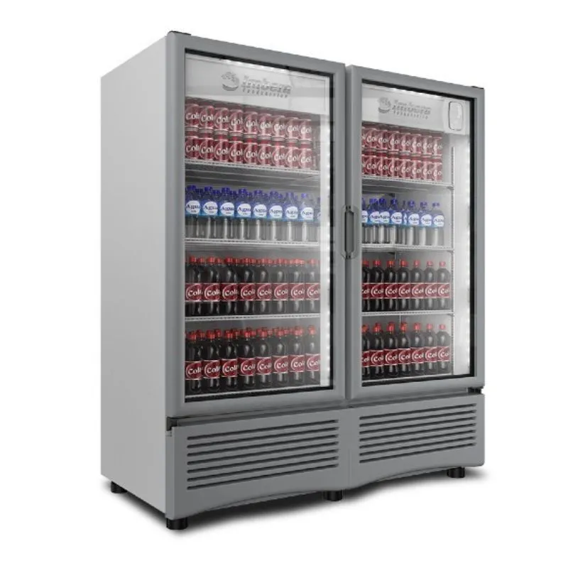 Refrigerador Vertical 2 Puertas Cristal Luz Led 35 Pies (1023618) Imbera VRD35 D