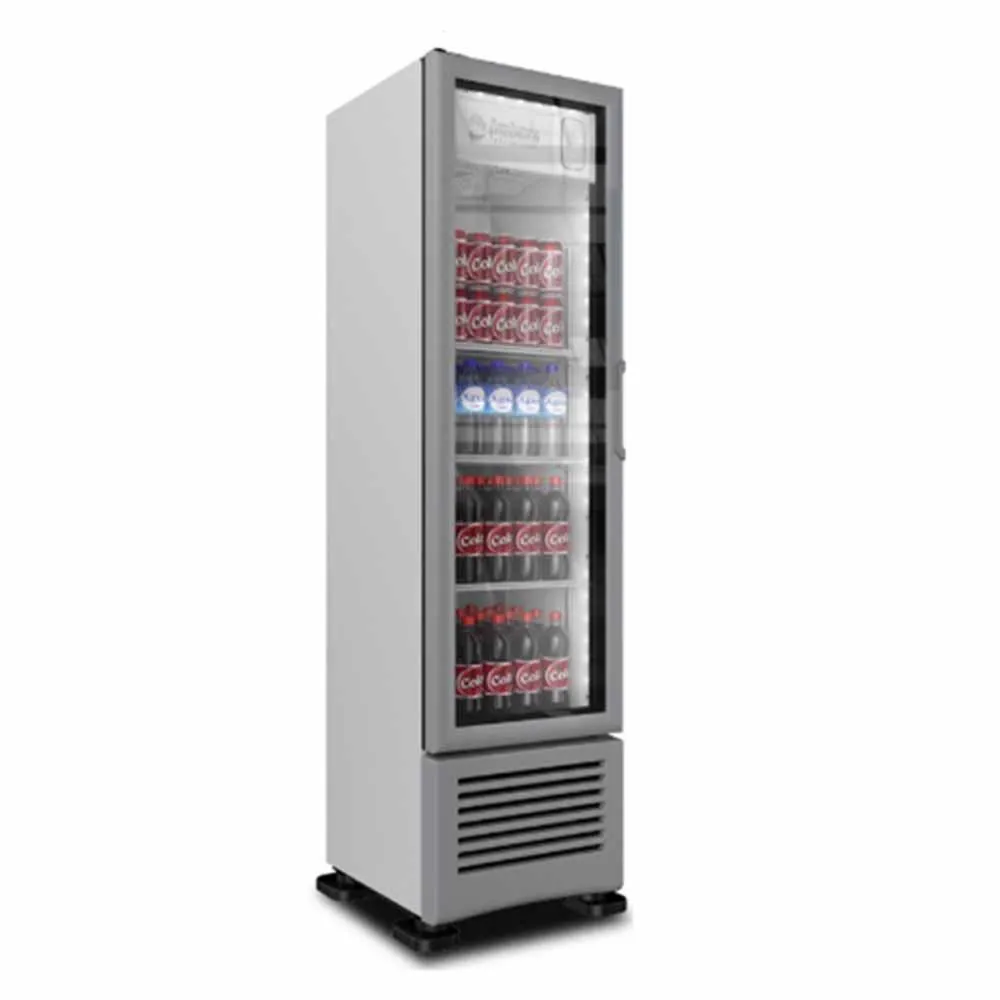 Refrigerador Vertical Blanco 1 Puerta Cristal Luz Led 8 Pies (1023672) Imbera VR08-B
