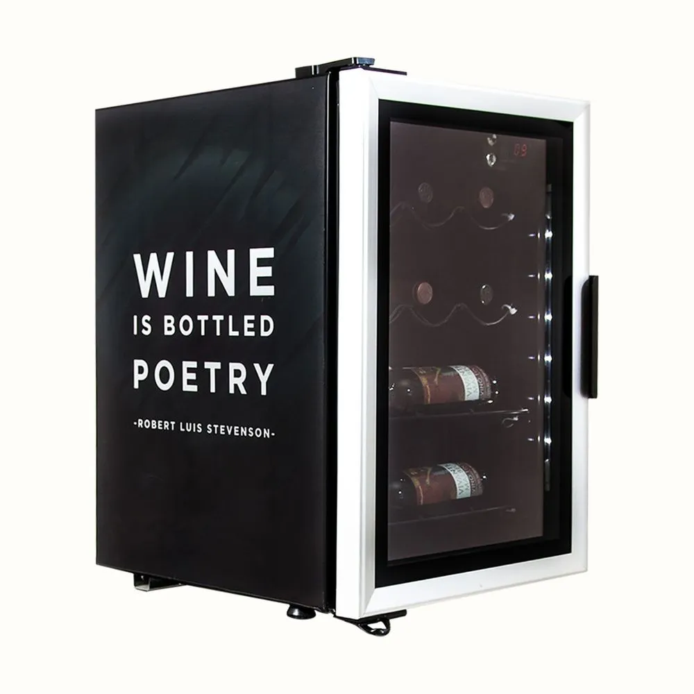Refrigerador Cava de Vinos Negro 10 Botellas 1.9 Pies Imbera 1024301 CAVA DE VINOS