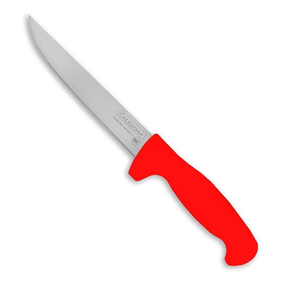 Cuchillo Deshuesador Rectos 6" Rojo Caledonia CADER-6R