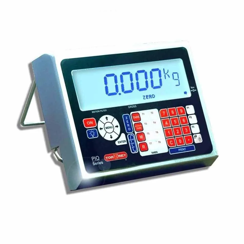Modulo Indicador Programable Capacidad Para Operar 2 Plataformas, Compatible Basculas Recibo, Plataforma, Ganadera y Camionera Torrey PIQ