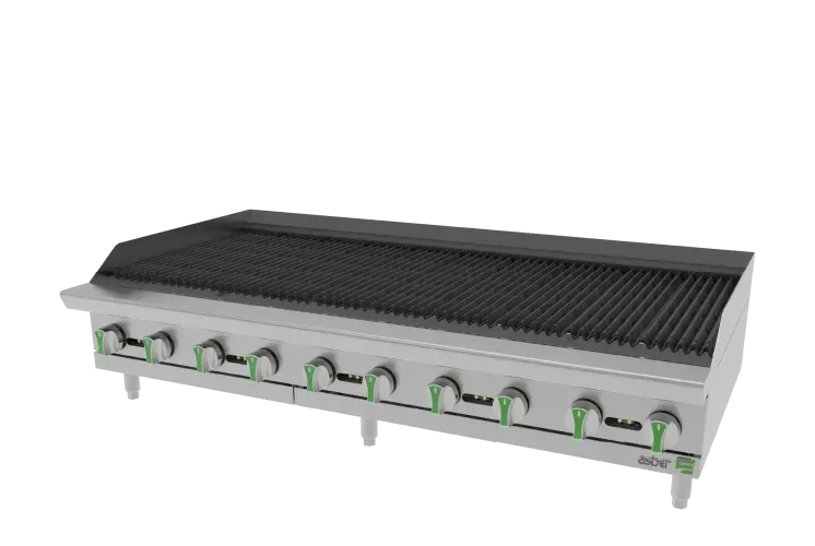 Asadores Radiantes - Emerald Line a Gas Natural 10 Quemadores Asber AERB 60 EM NG