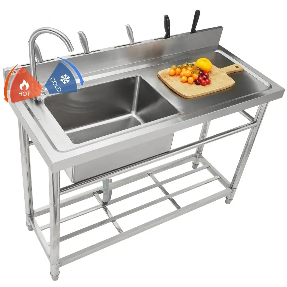 Fregadero Sencillo Acero Inox VEVOR S3-1