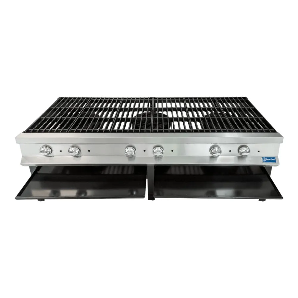 Fogon Heavy Duty a Gas, 3 Quemadores, Parrilla de Supercie Dentada San-Son SSF3