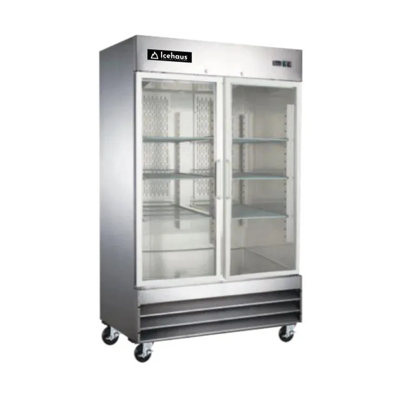 Congelador Vertical 2 Puertas Cristal 41 Pies Icehaus CV-2PC-SS-01