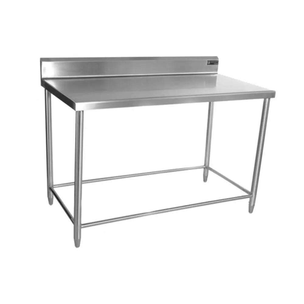 Mesa Con Respaldo Sin Entrepaño Acero Inoxidable 138 Cm Ferro 15421101