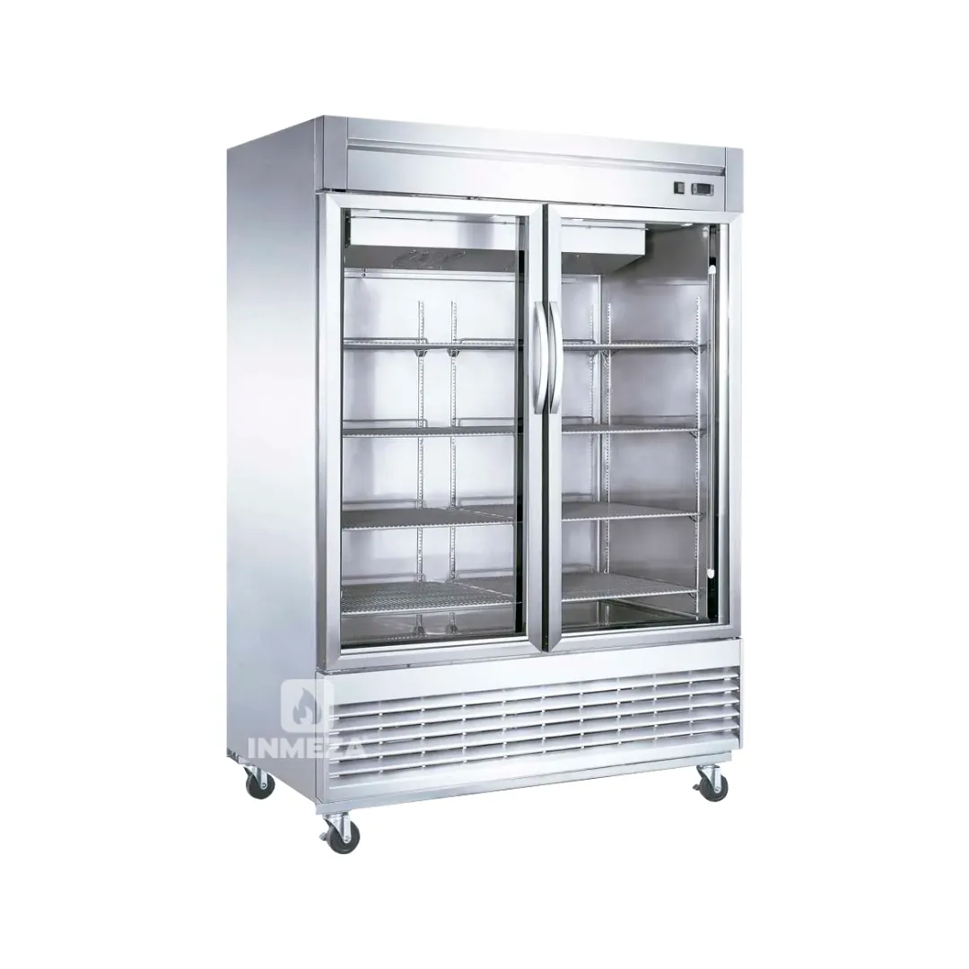 Congelador Vertical 2 Puertas De Cristal 1,350 L 110V Migsa UR-54F-2G