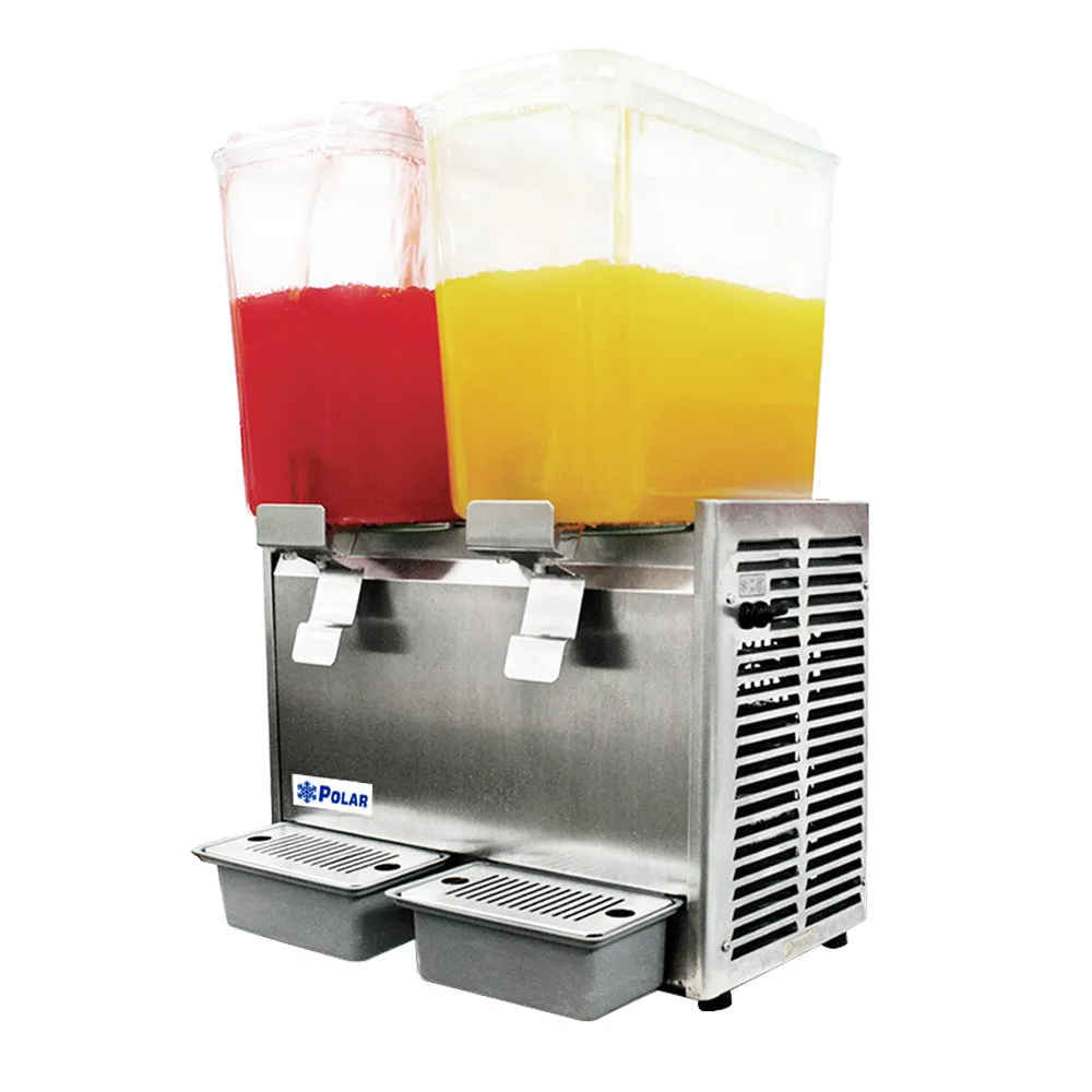 Despachador de Bebidas 2 Tazones de18L c/u Polar DB-18X2