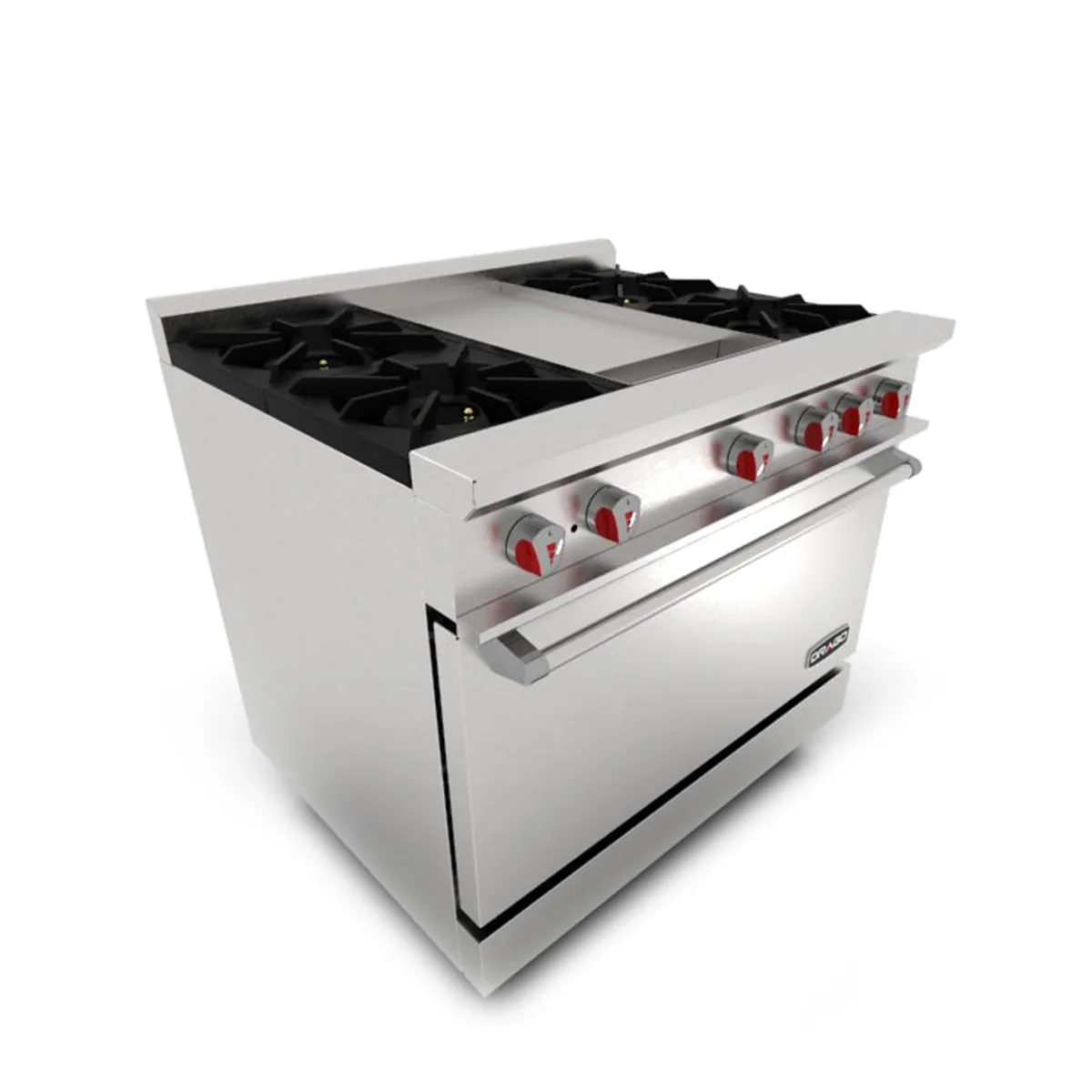 Estufa 4 Quemadores, Horno y Plancha Drago CG-41P