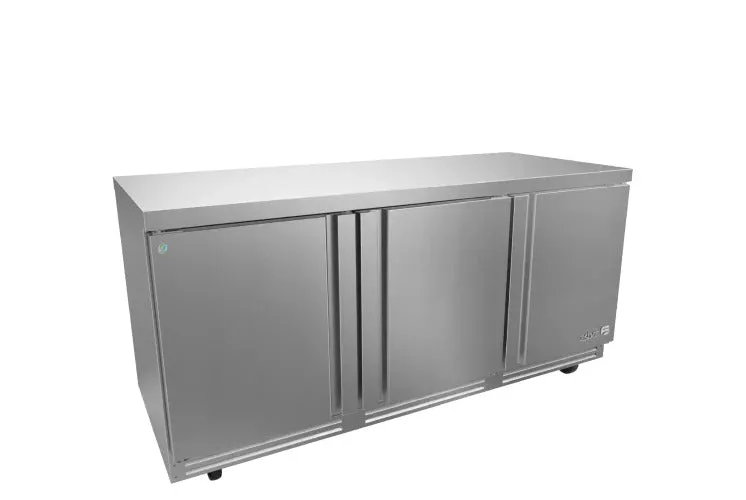 Mesa Refrigerada Bajo Mostrador Premium 3 Puertas Acero Inox 25.4 Pies Asber AUTR-72 P HC