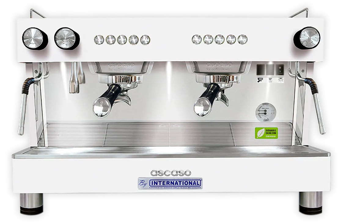 Cafetera Barista T Zero Blanca Acero Inoxidable ASCASO BT.100