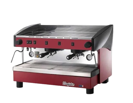 Cafetera Semiautomatica De Erogacion Continua 2 Grupos 2,400W 110V Magister STILO MS100