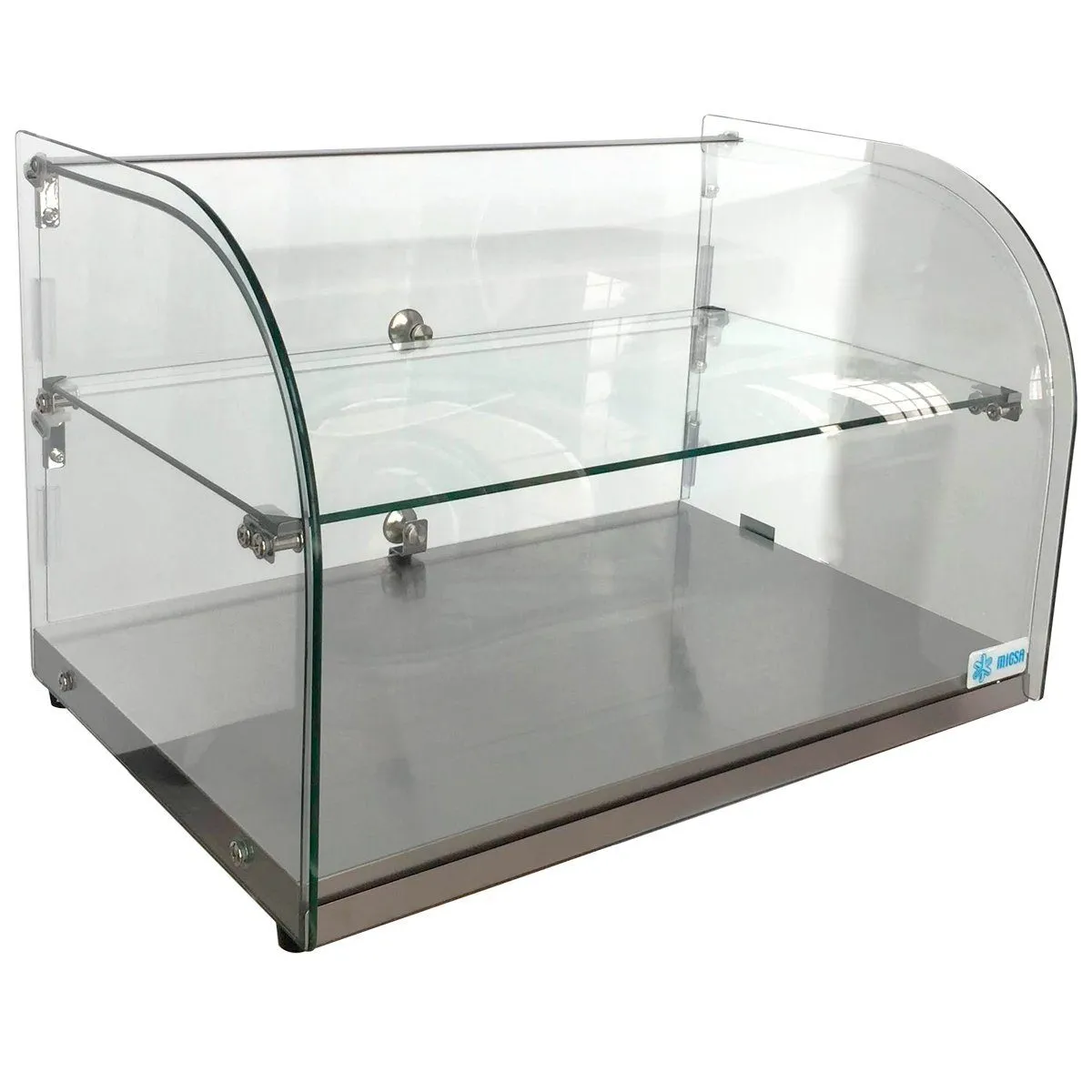Vitrina Exhibidora Neutra Cristal Curvo 45 L Migsa RTZ-45L