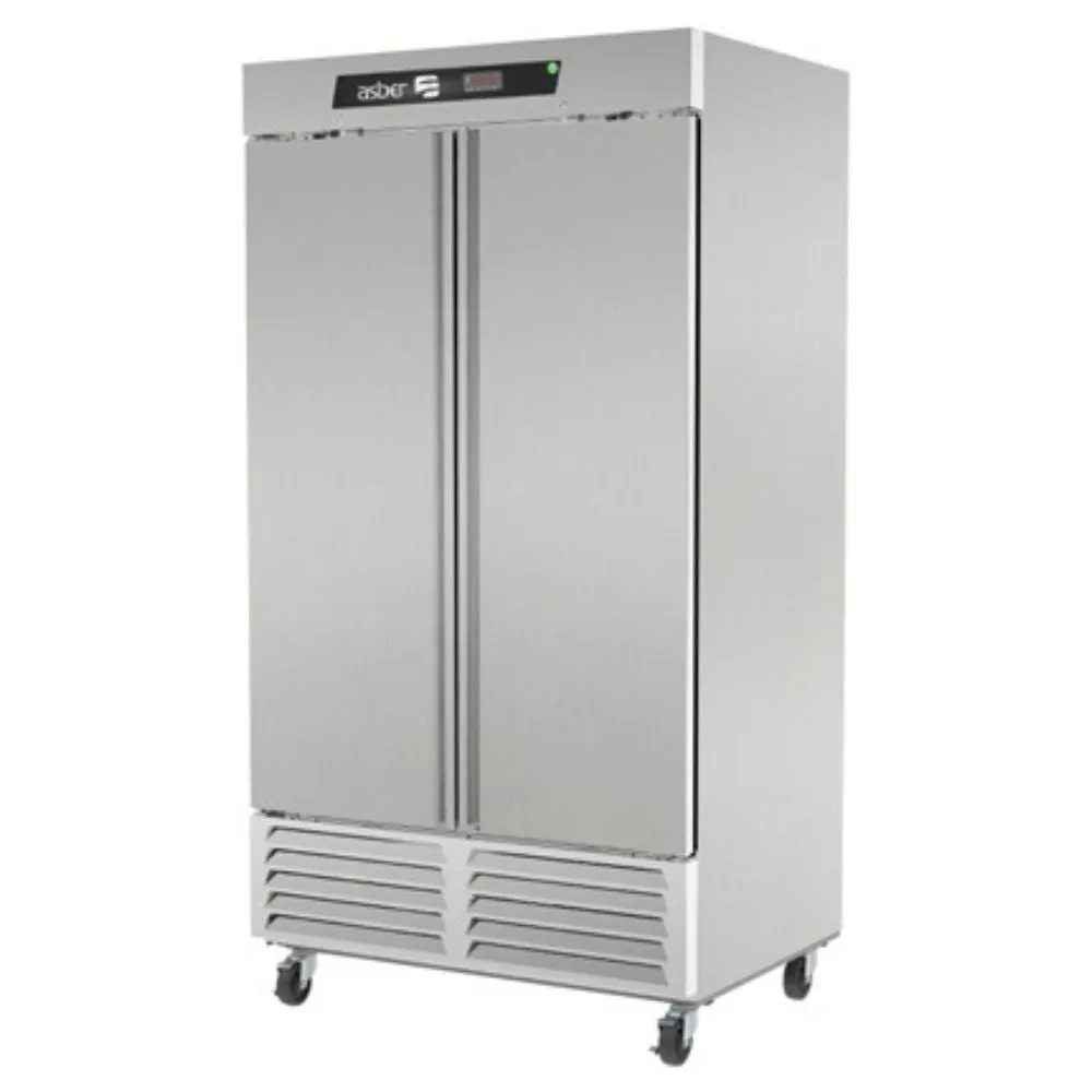 Refrigerador Vertical 2 Puertas Acero Inox 37 Pies Asber ARR-37 HC