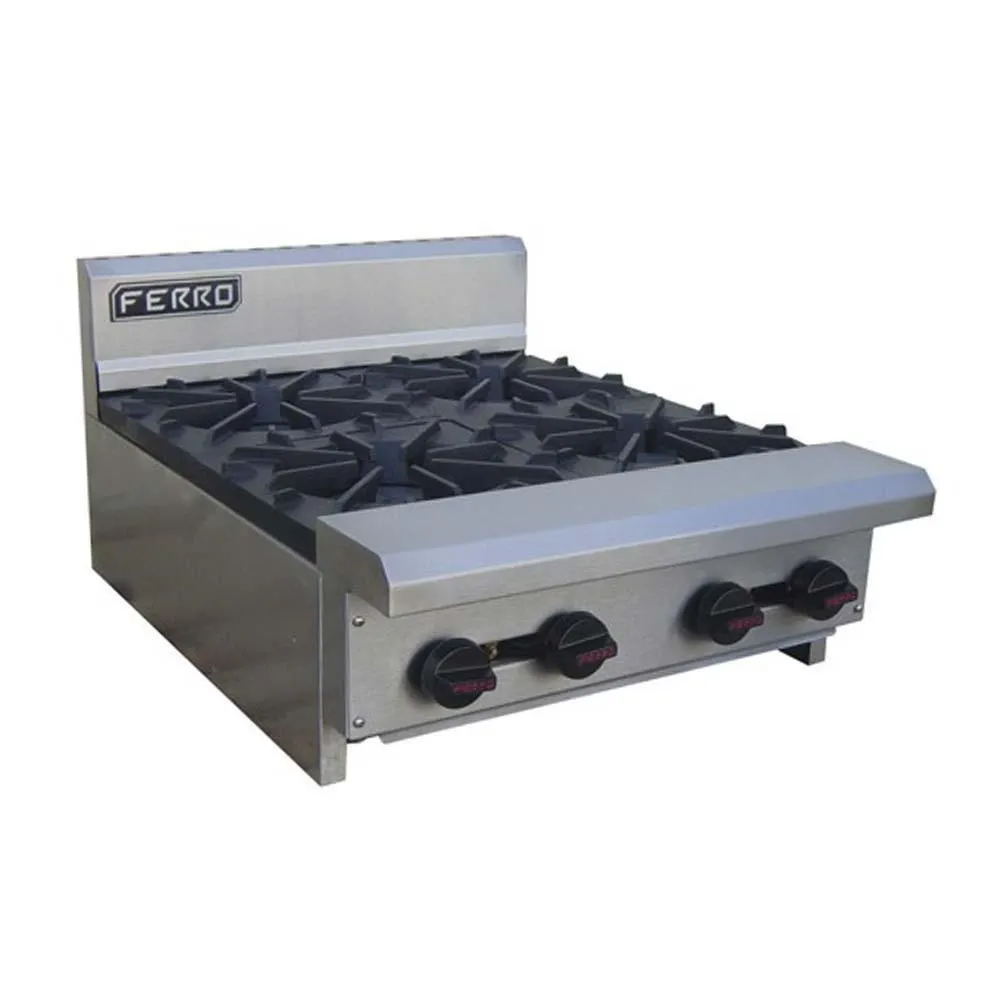 Parrilla 4 Quemadores Gas LP Acero Inoxidable Ferro 23151101